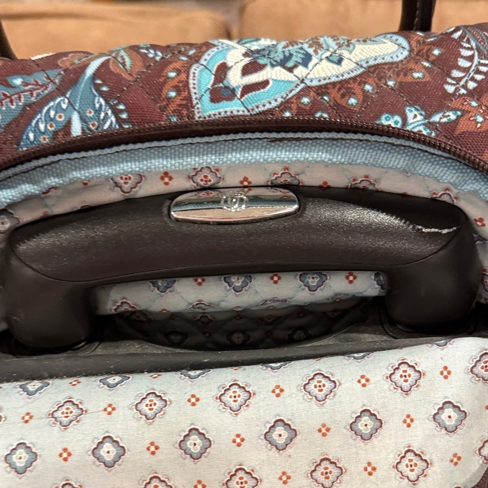 Vera Bradley Java Blue Rolling Suitcase - image 7